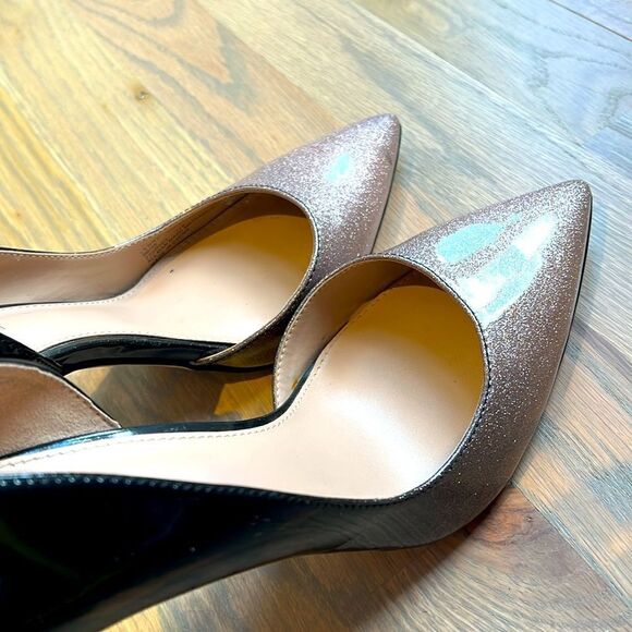 BCBGeneration “Lenny” Ombré Pink & Black Glitter Stiletto Heels - Picture 7 of 8